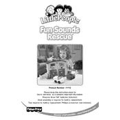 Fisher Price Mattel Little People Fun Sounds Rescue 77712 Toy manual cover