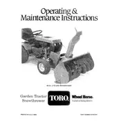 Toro Wheel Horse 44-inch 06-44SC01 Snow Thrower manual cover