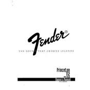 Fender Princeton 112 22-6764 230V Amplifier manual cover