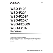 Casio WSD-F10 Watch manual cover