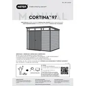 Keter Cortina 97 Shed manual cover