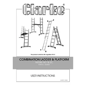 Clarke 3500800 SL-2C Combination Ladder Platform manual cover