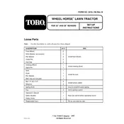 Toro Wheel Horse 14-38HXL 71215 Tractor manual cover