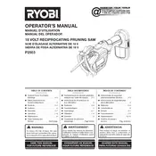 Ryobi P2503 Saw manual cover