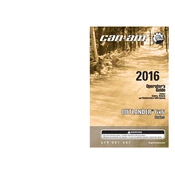 Can-Am Outlander 6x6 Series 2016 Vehicle manual cover