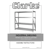 Clarke 6600610 CS4700BO Industrial Shelving manual cover