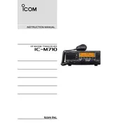 Icom IC-M710 Transceiver manual cover