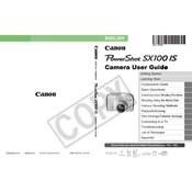 Canon PowerShot SX100 IS manual cover