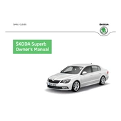 Škoda Superb II 2013 Car manual cover