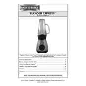 Back To Basics L5717C BPE3BRAUS Blender manual cover