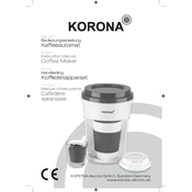 Korona 12202 Coffee Maker manual cover