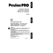 Poulan Pro PP196 Trimmer manual cover