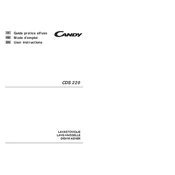 Candy CDS 220 N 1-S manual cover