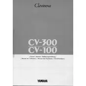 Yamaha Clavinova CV-100 Piano manual cover