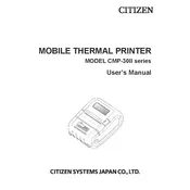 Citizen CMP-30II Series Printer manual cover