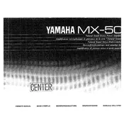 Yamaha MX-50 Amplifier manual cover