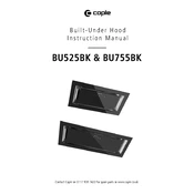 Caple BU525BK Hood manual cover