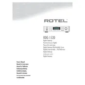 Rotel RDG-1520 Digital Gateway manual cover