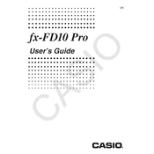 Casio fx-FD10 Pro Calculator manual cover