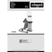 Scheppach HA 1600 4906301938 Dust Collector manual cover