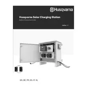 Husqvarna Solar Charging Station Charger manual cover