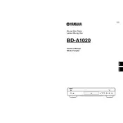 Yamaha BD-A1020 Disc Player manual cover