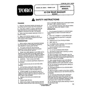 Toro 21-inch 26633 Mower manual cover