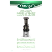 Omega MMV700S Juicer manual cover