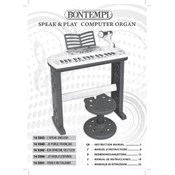 Bontempi 14 3343 Speak & Play Computer Organ manual cover