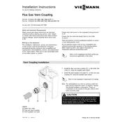 Viessmann Vitocrossal 200 CM2 CM2 186 Flue Gas Vent Coupling Accessory manual cover