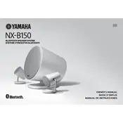 Yamaha NX-B150 Speaker manual cover