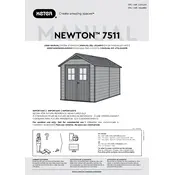 Keter Newton 7511 Shed manual cover