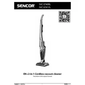 Sencor SVC 0740BL Vacuum Cleaner manual cover