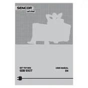 Sencor SDB 550T Receiver manual cover