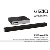 Vizio SB36312-G6 TV manual cover