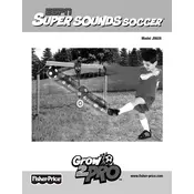 Fisher Price Mattel ESPN Super Sounds Soccer J9609 Toy manual cover