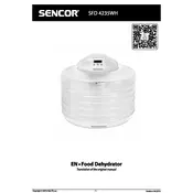 Sencor SFD 4235WH Food Dehydrator manual cover