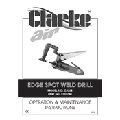 Clarke 3110740 CAT68 Edge Spot Weld Drill manual cover