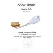 Cookworks 7077397 EK-120 Knife manual cover