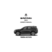 Tata Safari BSVI Car manual cover