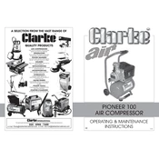 Clarke 2320033 Pioneer 100 230V Air Compressor manual cover