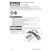 Sealey AK3992 Riveter manual cover