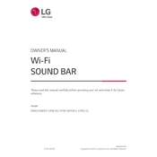 LG S80QR S80QR.DUSALLK Sound Bar manual cover