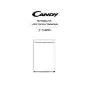 Candy CTO552WK manual cover