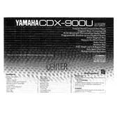 Yamaha CDX-900U Disc Player manual cover