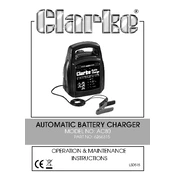 Clarke 6266315 AC80 Automatic Battery Charger manual cover