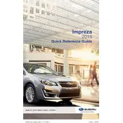 Subaru Impreza 2.0i 4-Door 2016 manual cover