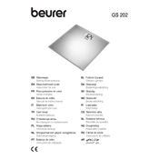 Beurer GS 202 Scale manual cover