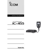 Icom IC-455 Transceiver manual cover