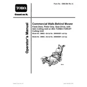 Toro 39684 Mower manual cover